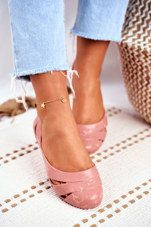 Damskie Baleriny Pachnące Gumowe ZAXY Nude Beż FF285054