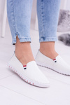 Women's White Leather Bellara Tennis Shoes