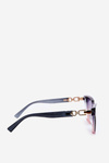 Women's Sunglasses With Decorative Details UV400 Blue-Pink