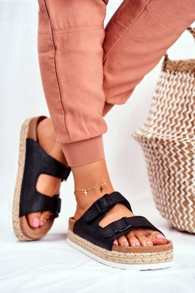 Women's Slides Big Star Black FF274664