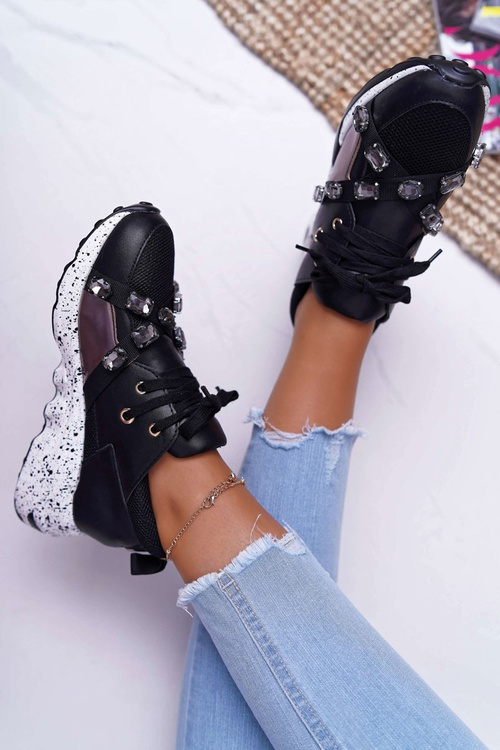 Sportowe Damskie Buty Lu Boo Czarne Frency