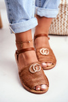 Brown Women's Sandals Lu Boo Plaited Felicia