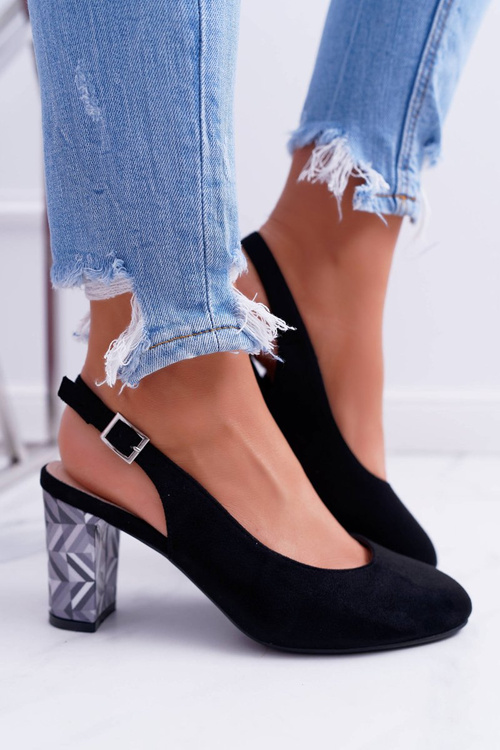 Sergio Leone Women's Galanter Stiletto pumps SK788 Black Lati