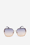 Women's Sunglasses with Gradient Lenses UV400 Gold