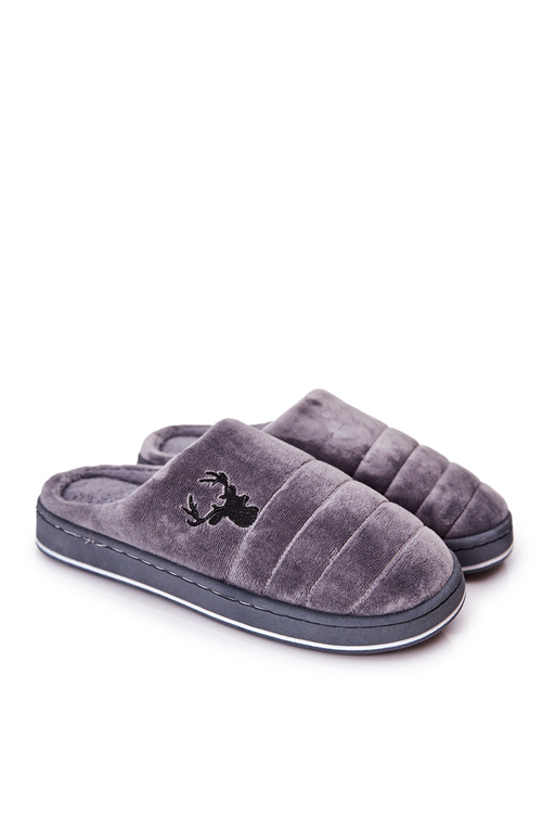 Men's padded slippers Grey Ronny