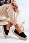Slip-on Suede Espadrilles Black Lesley