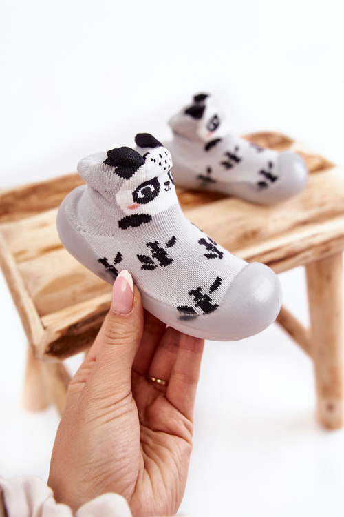 Children's slippers Niechodki Befado 002P038 Grey
