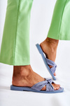 Women's Fashionable Suede Slippers Blue Lorrie