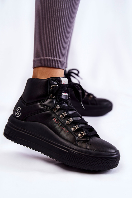 Women's High Sneakers Cross Jeans KK2R4029C Black