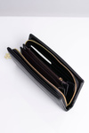 Large Ladies' Black Wallet with Pocket