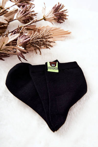 Kids' socks with teddy bear Black