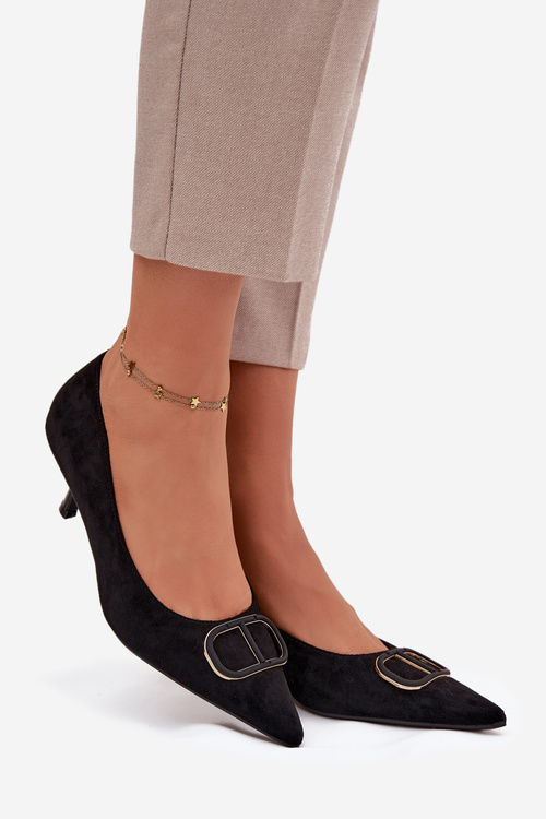 Women's Heels With Decorative Detail Black Amelora