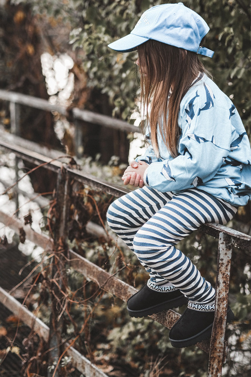 Children's Slip-on Slippers Insulated Black Olivane