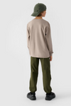 Boys Jogger Casual Pants Plain 4F Khaki 4FJWMM00TTROM0812-43S