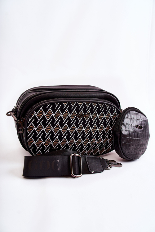 Women's Messenger Bag 3w1 GOE ZNJ031 Black