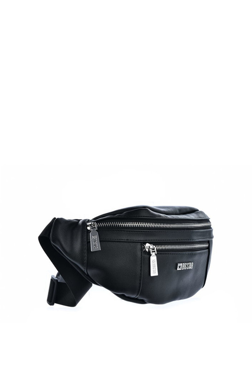 Leather Kidney Bag Big Star JJ574077 Black