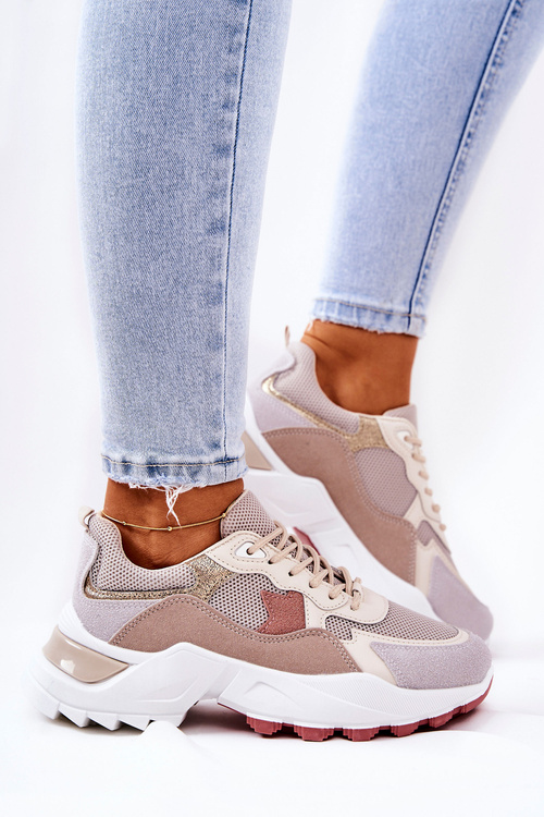 Platform Sports Shoes Beige Alessia