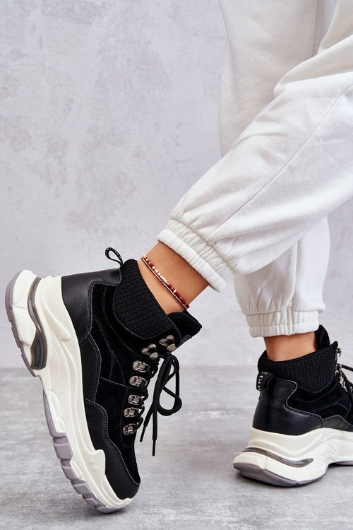 Women's High Sport Shoes GOE KK2N4098 Black