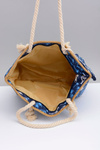 Women's Navy Blue Large Beach Bag