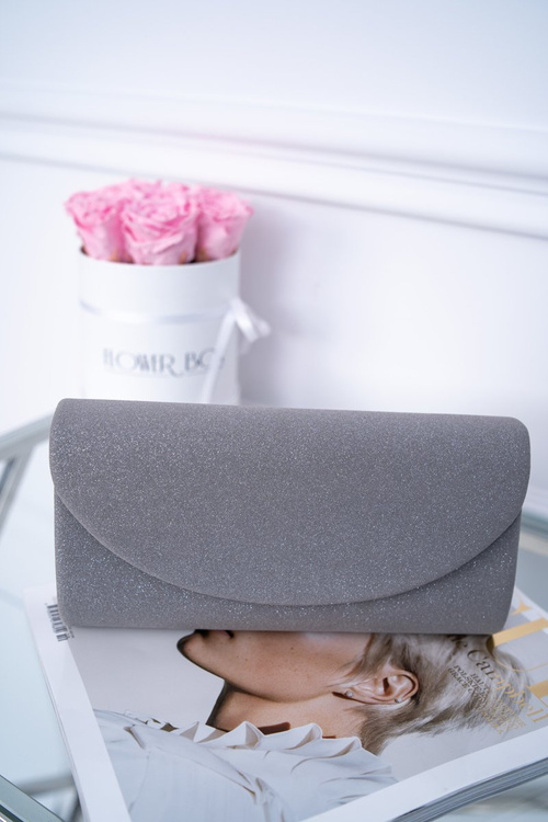 Women's Glitter Handbag Gray Clutch Bag