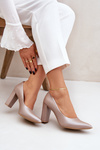 Satin Pumps Lewski Shoes 2453 Beige