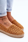 Espadryle Damskie Ażur Camel One Lover 6605
