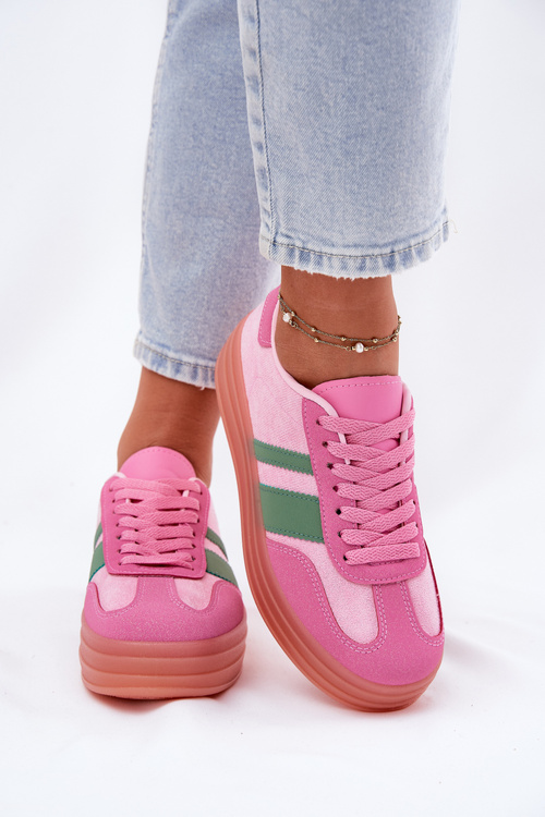 Low platform sneakers pink Ovivene
