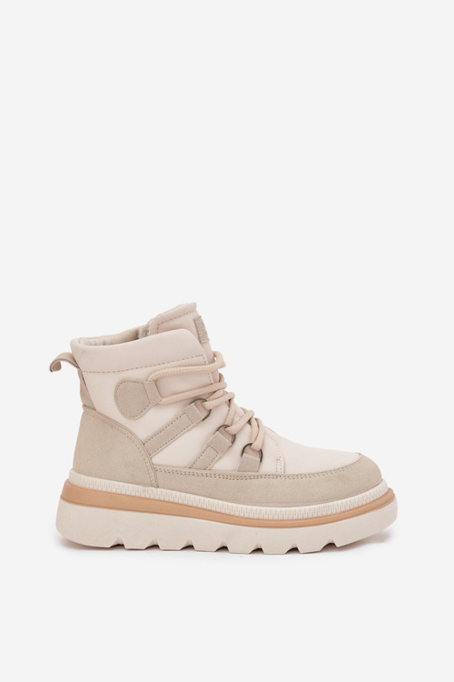 Women's Ankle Boots Platform Light Beige Liorae
