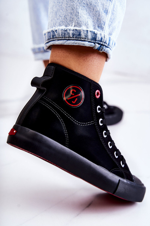 Women's High Sneakers Cross Jeans JJ2R4055C Black