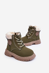 Children's Trapper Boots with a Zip and Sheepskin Zilelone Marialee