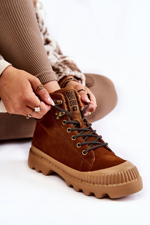 Suede Warm Boots Big Star KK274520 Brown