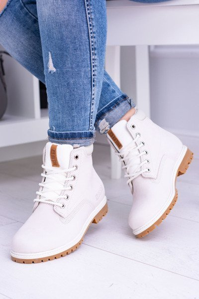 Big Star Boots Women's White Timber Trappers Timon