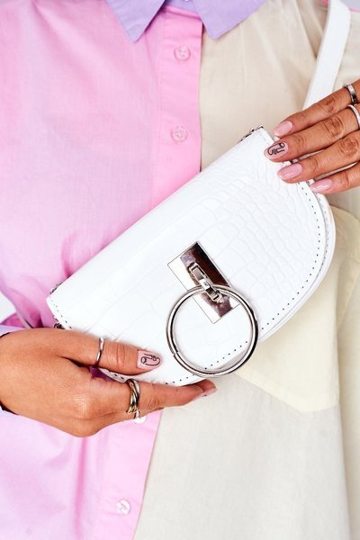 Small Purse Kidney Bag 2in1 Bruno Rossi White