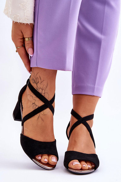 Women's Low Heel Sandals Black Quinn