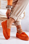 Slip-on Suede Espadrilles Orange Lesley