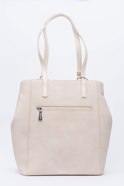 Women's Beige Shopper Handbag Bag Monnari