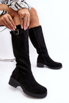 Women's Flat Heeled Ankle Boots Black Aviare