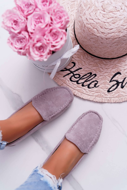 Mokassin Women's Comfortable Eco-suede Lila Pink Lemma