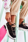 Sneakersy Sportowe Buty Damskie Czarne Someday
