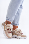 Sport Shoes with Massive Sole Beige Corena