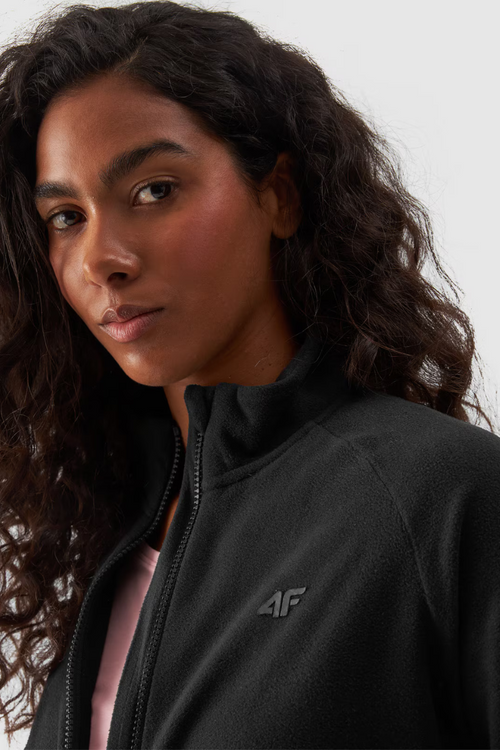 Polar Damski Regular Ze Stójką 4F 4FWMM00TFLEF294-20S Czarny