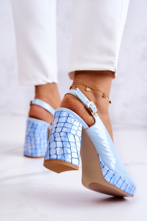 Leather Pumps Maciejka 05441-06 Blue