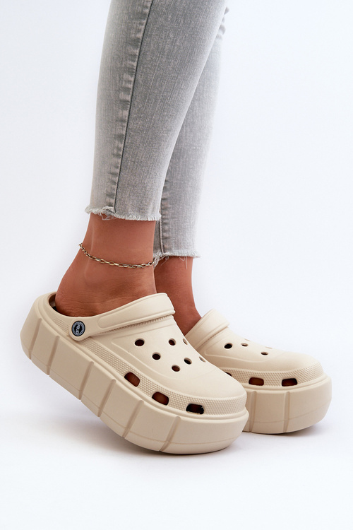 Women's Foam Platform Sandals in Beige Itubia