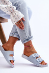 Women's Platform Slides Blue Vertigo