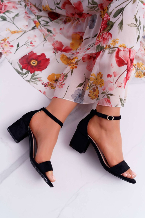 Women's Stiletto Sandals Black Zephira