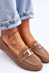 Classic Slip On Loafers Beige Carly