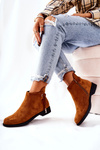 Women's boots suede Camel Numbero