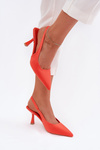 Women's Stiletto Sandals Orange Lunira