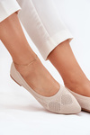 Fabric Women's Ballet Flats Beige Zelira
