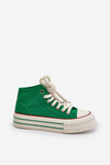 Women's Platform Sneakers in Green Aineri